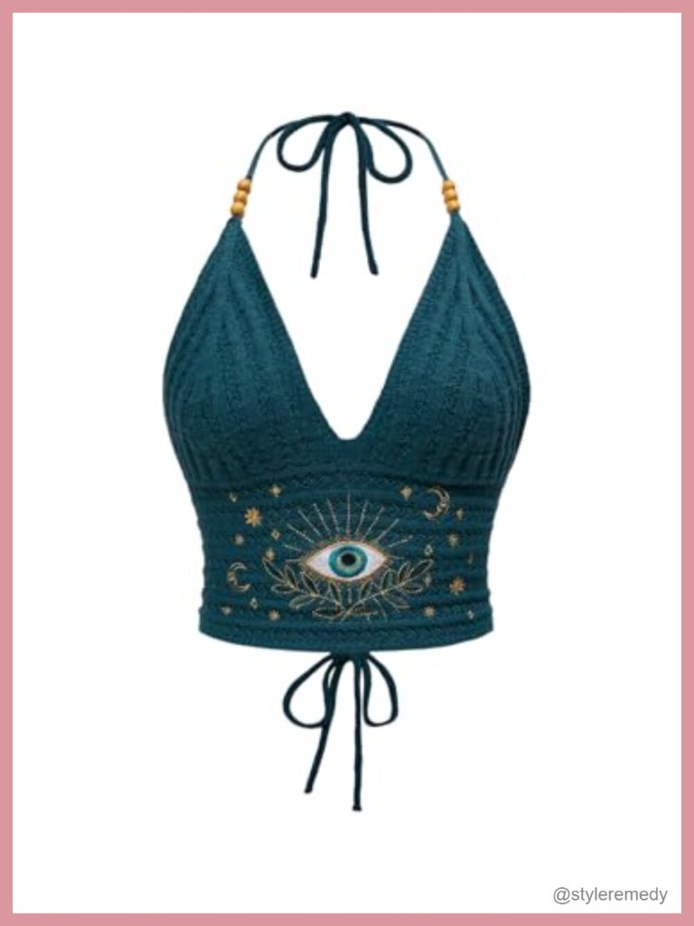 Women's Crochet Halter Crop Top Sleeveless Summer Festival Boho Tank